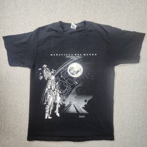 Yazbek Chichen Itza Mexico T Shirt Mens M Black Good Maravilla Del Mundo Graphic